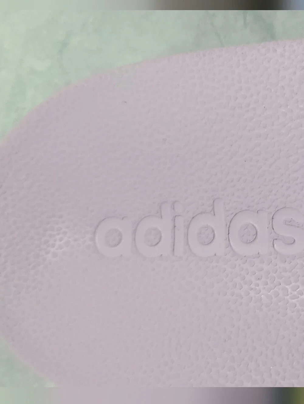 Adidas Big Kids Lilac Slides.. Multicolor Pattern and Neon Orange Logo*Authentic